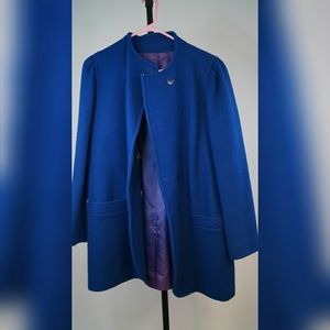 Blue Wool Coat
